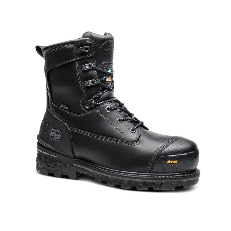 Men's waterproof steel - toe work & safety boots for wet environmentsBoondock HD 8 Inch Composite-Toe Waterproof Ins 200G Work Boot Black