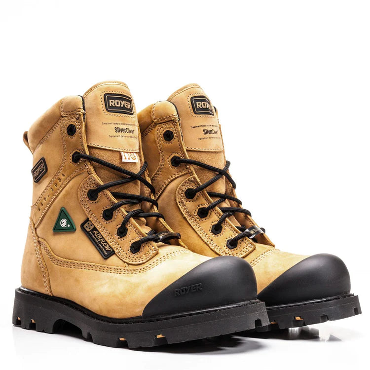 Men's waterproof steel - toe work & safety boots for wet environmentsRoyer 8610FLX 8"Airflow Waterproof Metal Free Work Boot WHEAT