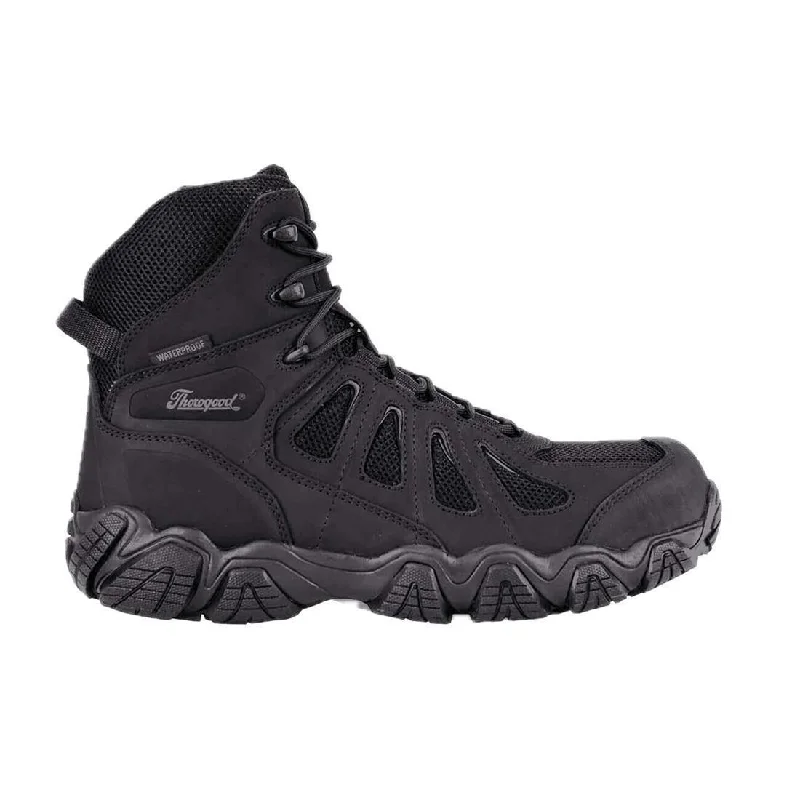 Men's work & safety boots with a breathable waterproof membrane like Gore - TexCrosstrex 6" Soft Toe Waterproof Boot with Side Zip Black