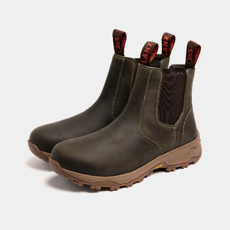 Men's Chelsea boots with steel toeRIBCHESTER // BOTTLE GREEN