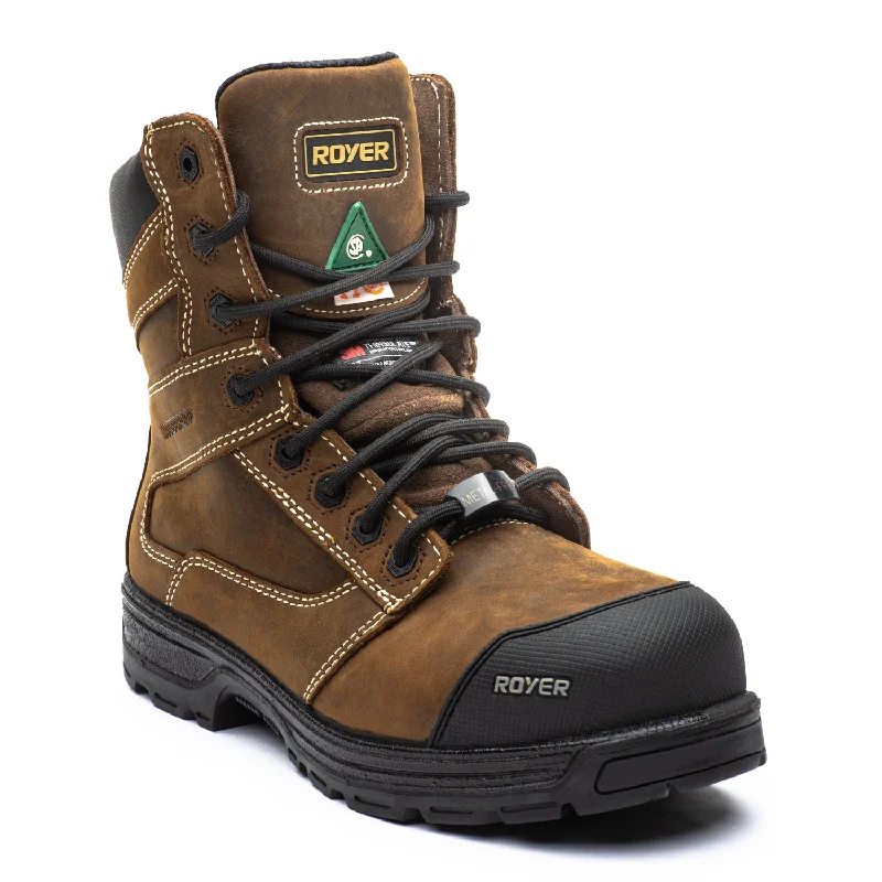 Men's metatarsal guard work & safety boots for heavy - duty tasksAgility Arctic Grip 8" composite toe leather work boots 5727AG