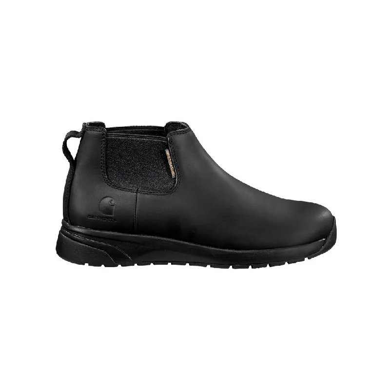 Men's Chelsea boots for outdoor adventures4" Force Nano-Toe Water Resistant Romeo Work Boot Black