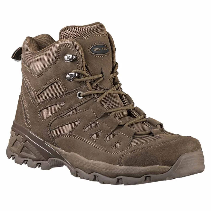 Men's microfiber chukka boots for a lightweight and eco - friendly optionMil-Tec Squad Boots Brown