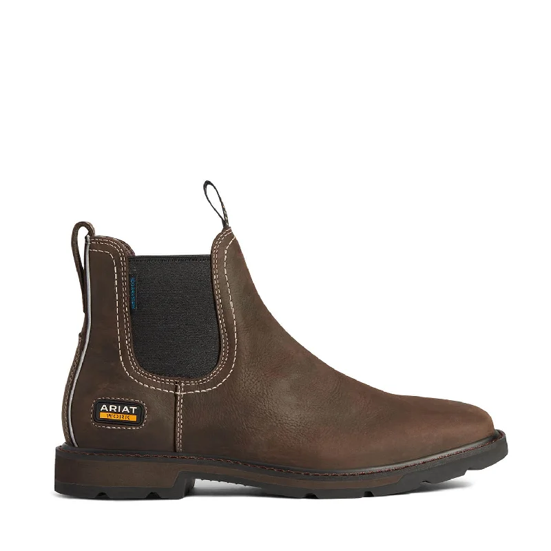 Chelsea boots men's dressGroundbreaker Soft-Toe Waterproof Chelsea Boot Brown