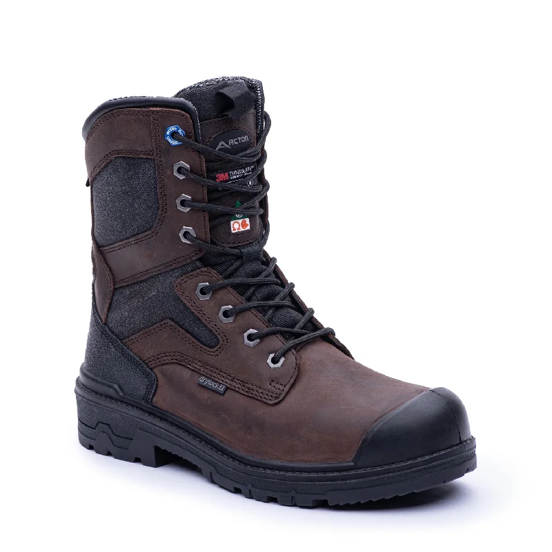 Men's slip - resistant work & safety boots for oily surfacesPro-Ice Men's 8" Steel Toe Work Boots A9274-12 - LIMITED SIZES