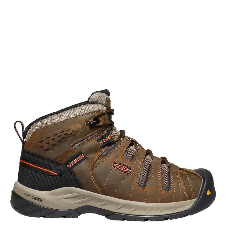 Men's work & safety boots with a cushioned midsole for comfortKEEN Men's Flint II Mid Soft Toe Work Boot