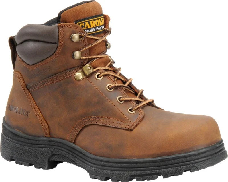 Men's anti - static work & safety boots for electronics industryCarolina 3526 Crazy Horse Steel Toe Work Boots