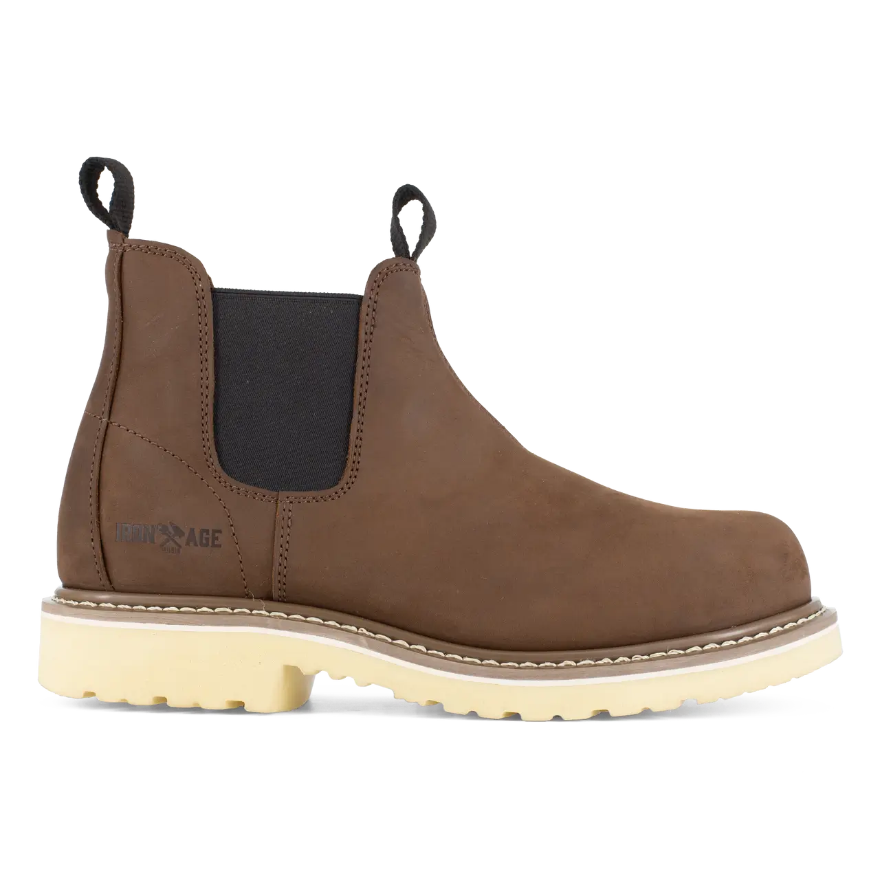 Men's Chelsea boots with memory foamSolidifier Composite-Toe 6 Inch Twin-Gore Work boot Brown