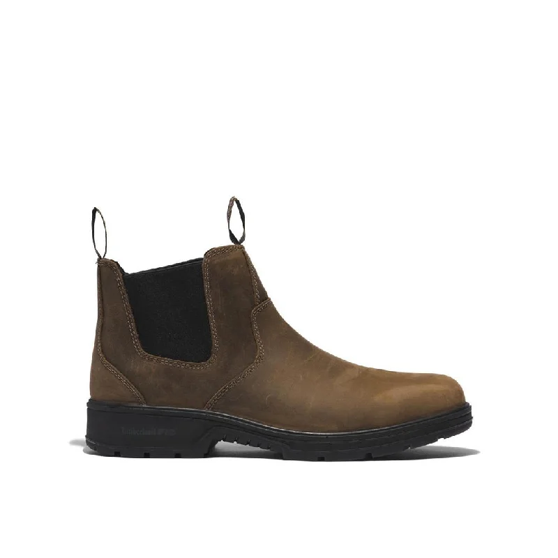 Men's Chelsea boots for office wearNashoba Composite-Toe Chelsea Work Boot Brown