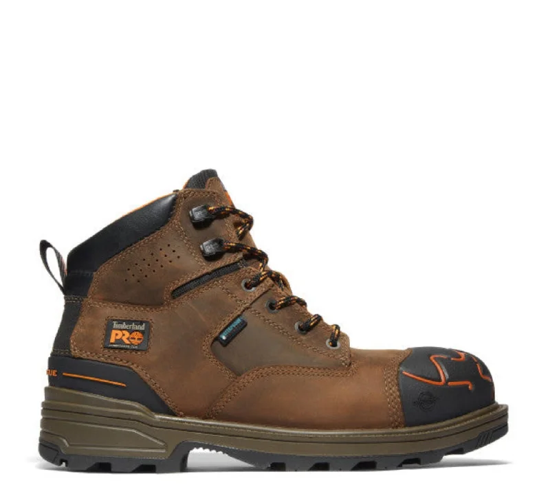 Men's work & safety boots with a reinforced heel counter for stabilityTimberland PRO Men's Magnitude 6" Comp Toe Waterproof Work Boot