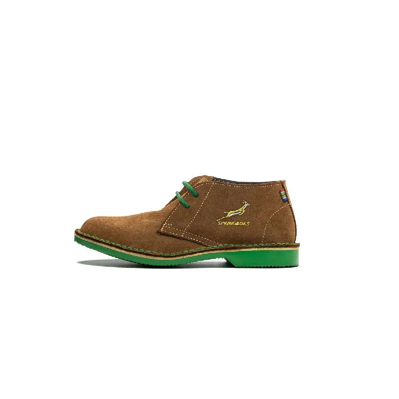 Men's suede and leather hybrid chukka boots for a unique textureMEN'S DESERT BOOT HERITAGE SPRINGBOK (GREEN SOLE)