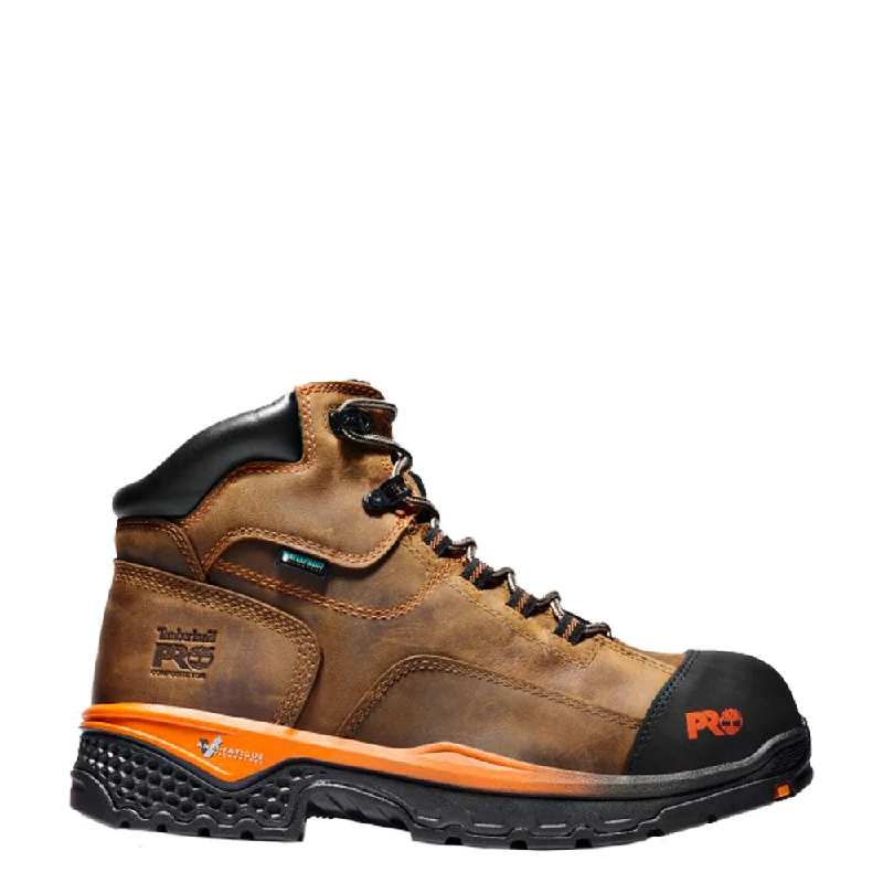 Men's work & safety boots with a moisture - wicking lining for dry feetTimberland PRO Men's Bosshog 6" Comp Toe Waterproof Work Boot