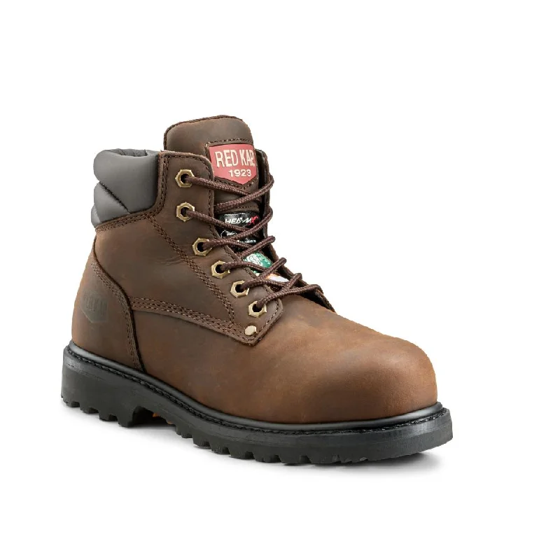 Men's shock - absorbing work & safety boots for long - hours standingRed Kap Unisex 6" Steel Toe Insulated Work Safety CSA Boot CF23101AIBR - Brown