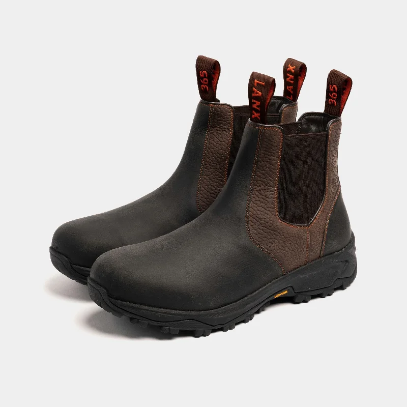 Men's Chelsea boots for motorcycle ridingRIBCHESTER // BLACK & BROWN