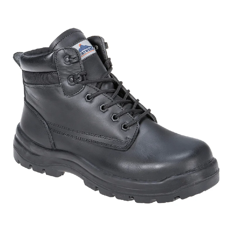 Men's work & safety boots with a gusseted tongue to keep out debrisPortwest FD11 Foyle Safety Boot S3 HRO CI HI FO