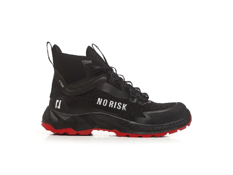 Men's heat - resistant work & safety boots for foundry jobsX-TREME Mid Black & Red