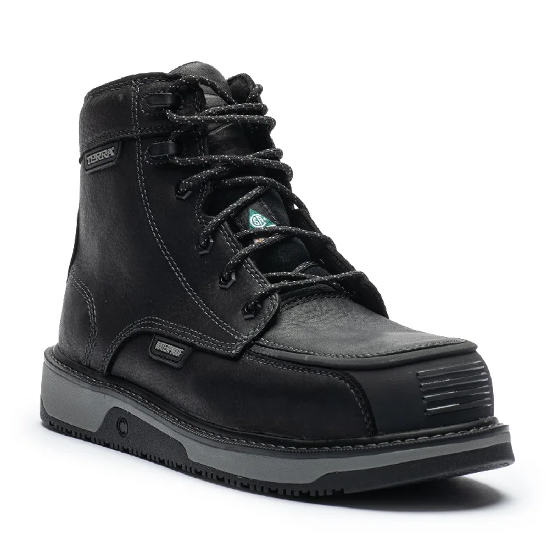 Men's non - metallic work & safety boots for airport security jobsIronstone Men's 6" Composite Toe Work Boots 839GBK