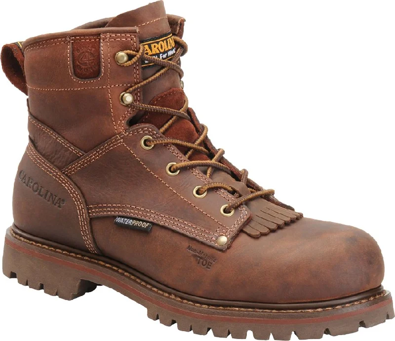 Men's work & safety boots with a quick - lace system for easy on and offCarolina 7028 Grizzly Waterproof Boots