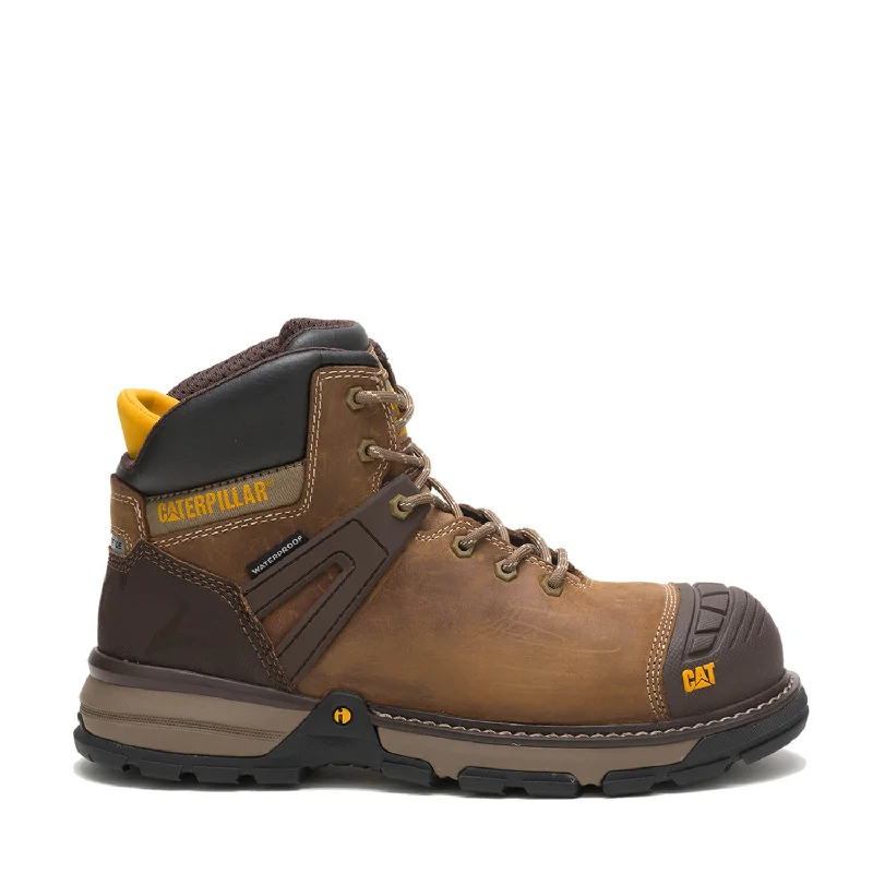 Men's waterproof steel - toe work & safety boots for wet environmentsExcavator Superlite Composite-Toe Waterproof Work Boot Brown