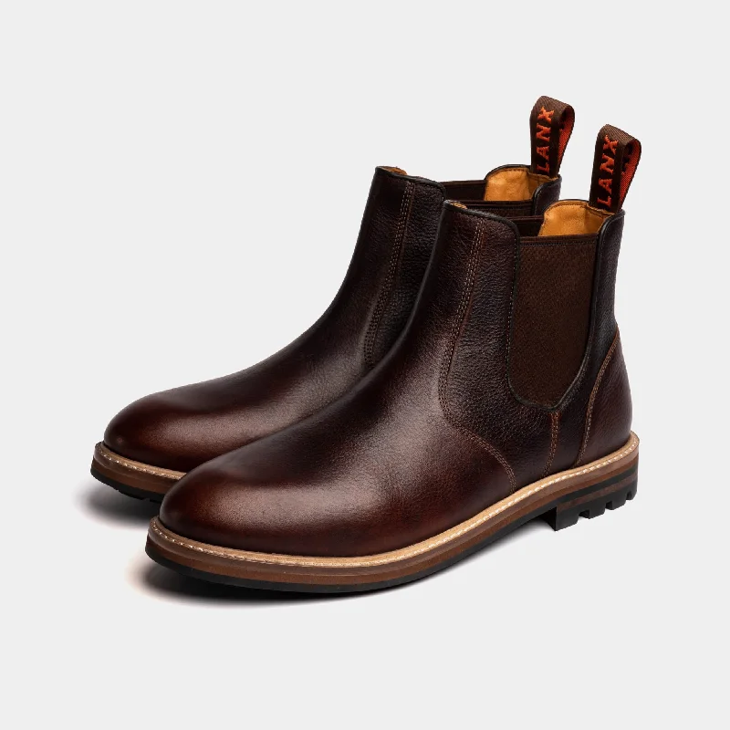 Chelsea boots men's vintage styleHOGHTON // CHESTNUT GRAINED