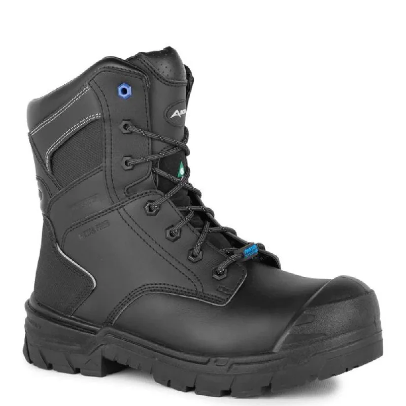 Men's work & safety boots with a chemical - resistant rubber soleActon Driller Waterproof Unisex 8" Composite Toe Work Boot with Internal MET Guard 9300-11