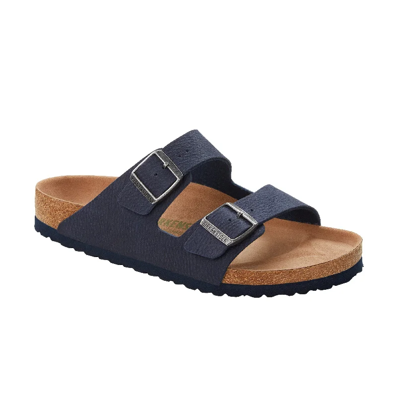 Men's sandals with a wide strap for supportArizona Desert Dust Vegan Indigo Blue BirkiBuc