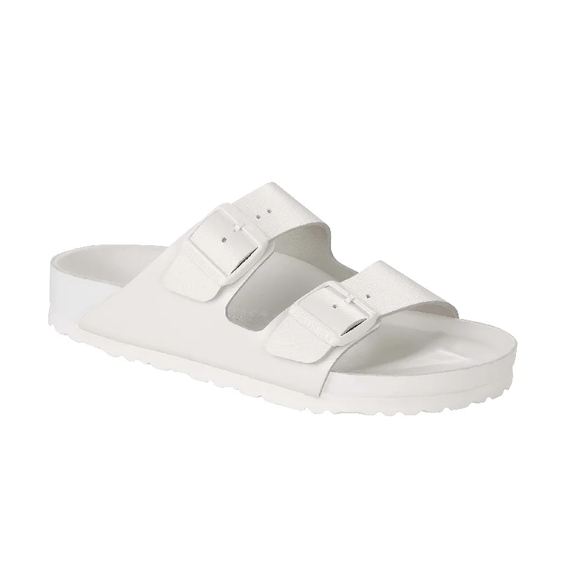 Men's sandals with a cushioned footbedArizona Exquisite White Natural Leather