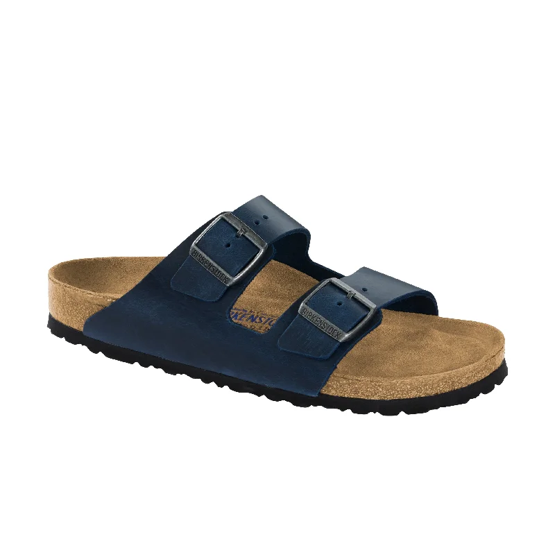 Men's sandals with a buckle closureArizona SFB Blue Oiled Leather