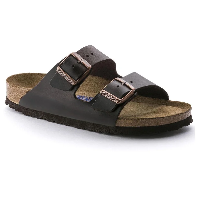 Men's sandals with a buckle closureBirkenstock Arizona Soft Footbed - Brown Amalfi Leather