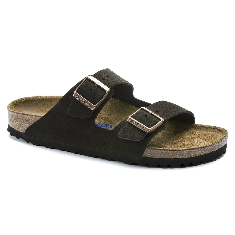 Men's sandals with a removable insole for cleaningBirkenstock Arizona Soft Footbed - Mocha Suede