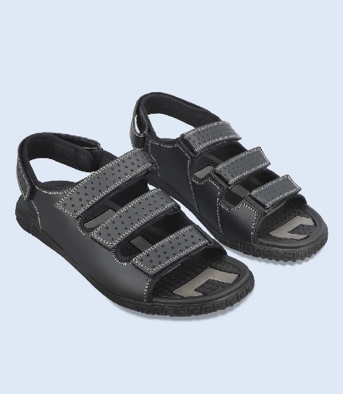 Flip - flop style men's sandals for beach wearBM5523-BLACK-Men Sandal