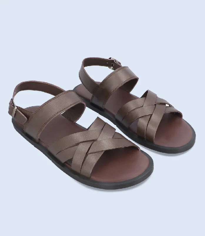 Men's sandals with a contrast stitching detailBM5585-ESPREESO-Men Sandal