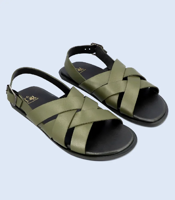 Flip - flop style men's sandals for beach wearBM5590-OLIVE-Men Sandal