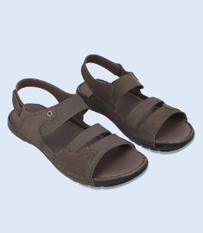 Men's sandals with a toe post designBM5659-ESPRESSO-Men Casual Sandal