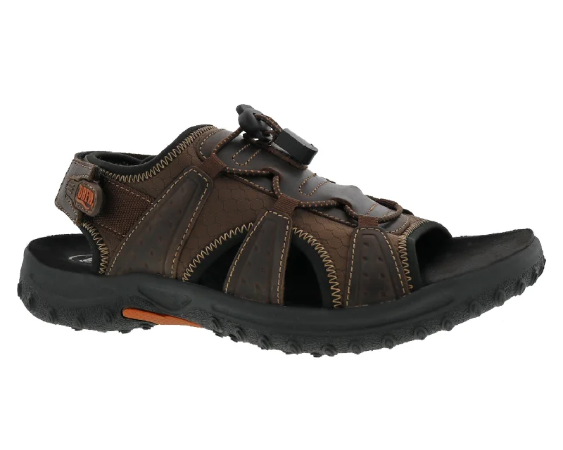 Men's sandals with a decorative buckle or charmWaves