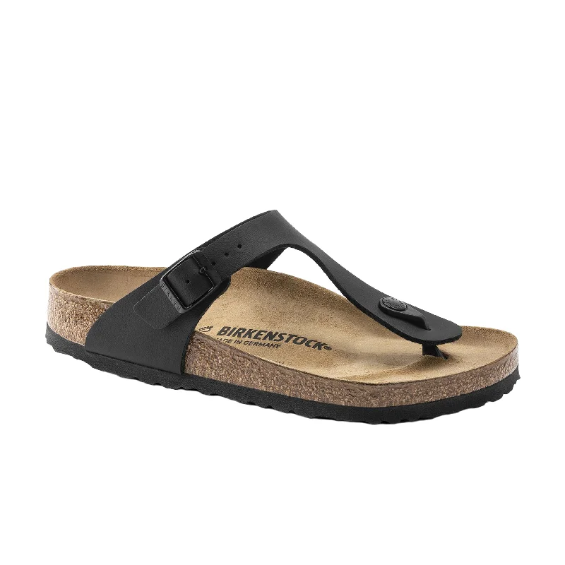 Men's sandals with a stretchy strap for a better fitGizeh Black Birko-Flor