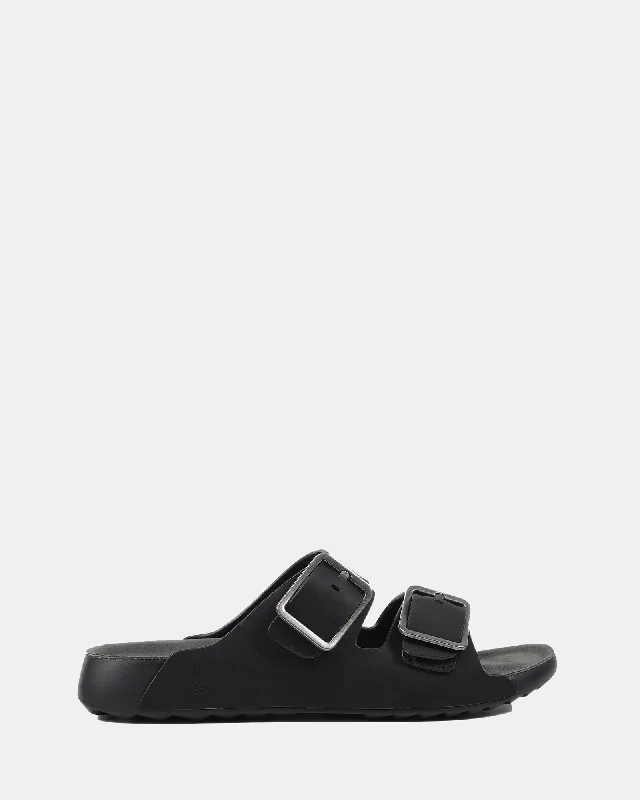 Men's sandals with a contrast stitching detailHoges Black/Grey