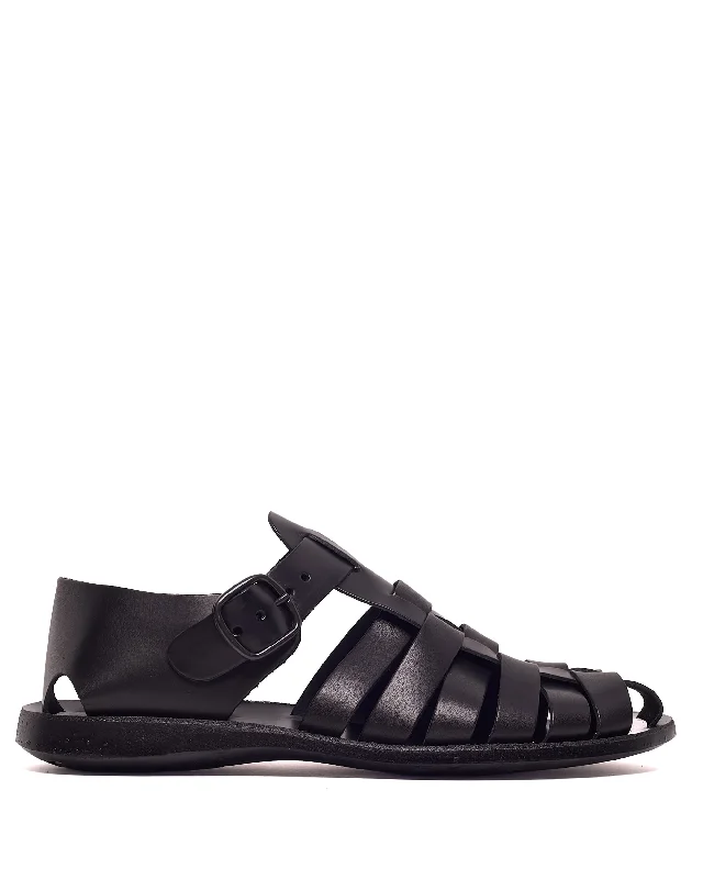 Men's sandals with a flexible sole for easy movementKofi Leather Black