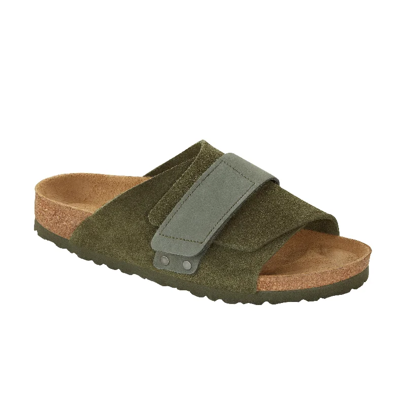 Men's sandals with a contrast stitching detailKyoto Thyme Suede Leather