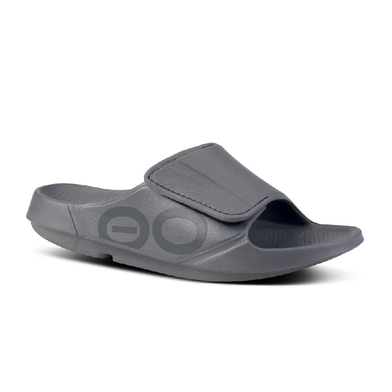 Flip - flop style men's sandals for beach wearOofos OOahh Sport Flex Slide - Slate