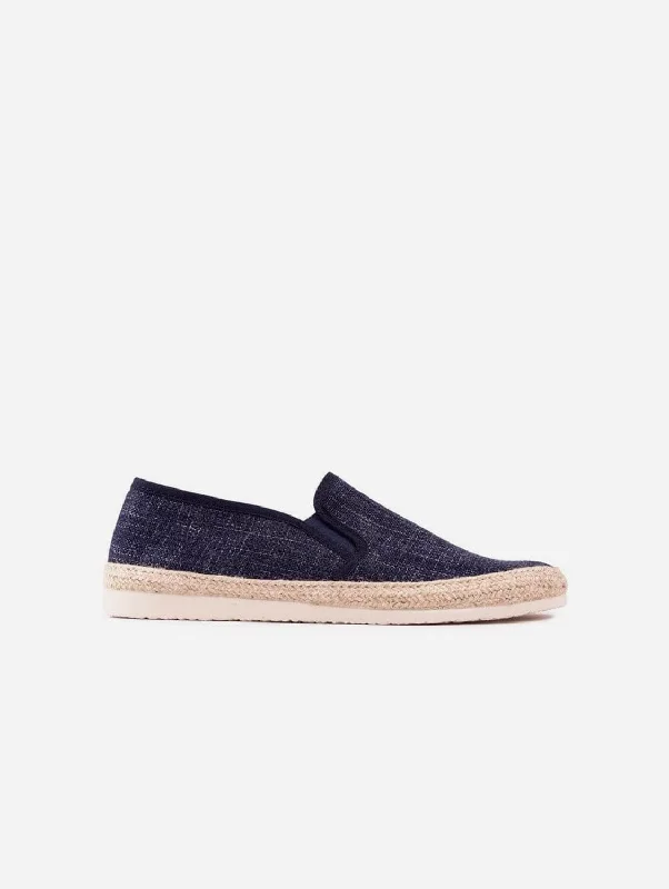 Men's sandals with a cushioned footbedPecan Men's Recycled Cotton Espadrilles | Navy