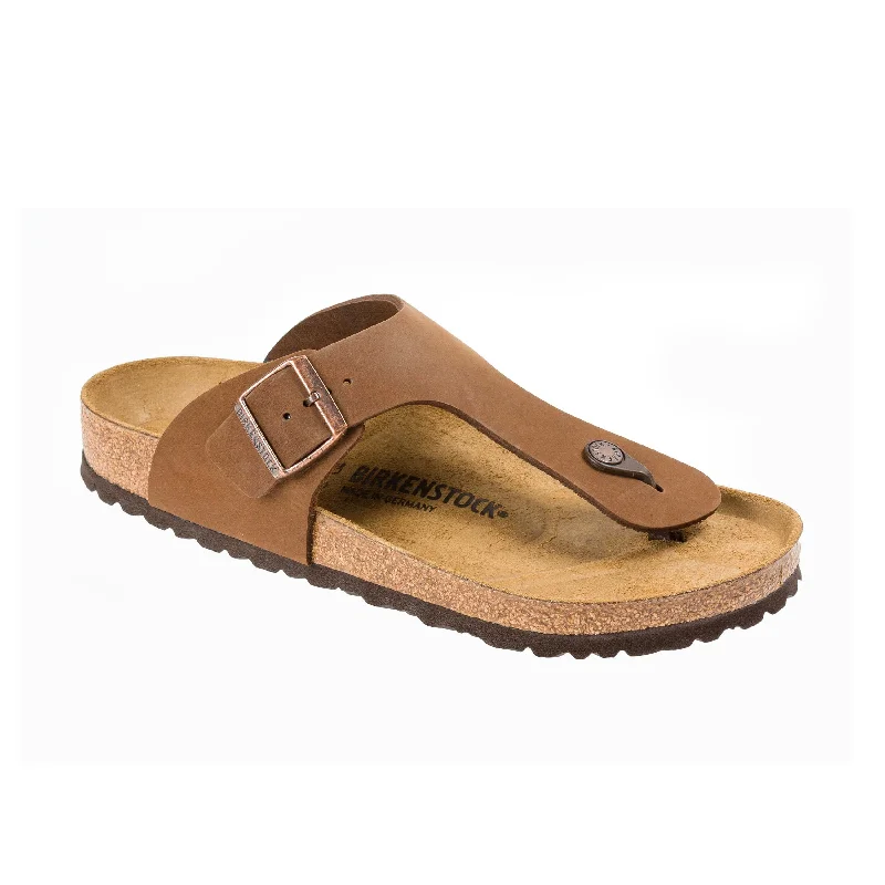 Men's leather sandals with an adjustable strapRamses Cacao Nubuck Leather