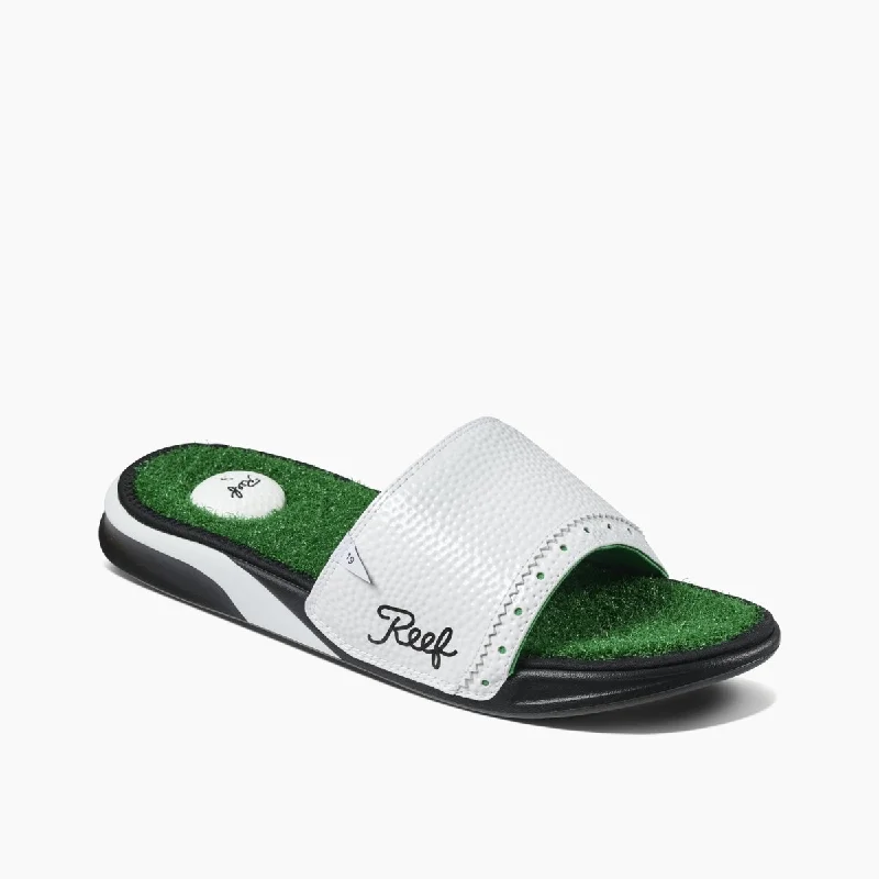 Men's sandals with a contrast stitching detailReef Men's Mulligan Slide - Green