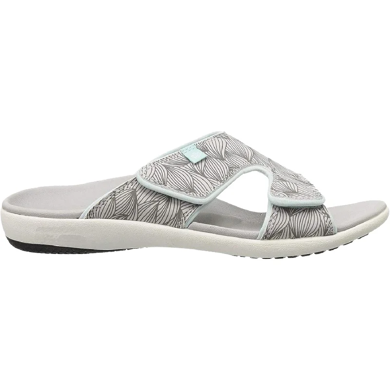 Men's sandals with a cushioned footbedWomen's Spenco Kholo Wave Slide Grey Synthetic