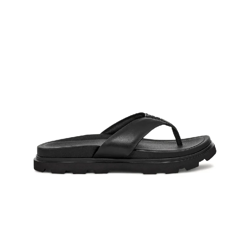 Men's sandals with a shock - absorbing insoleUGG® - Men's Capitola Flip Flop Sandals (1153077-BLK)