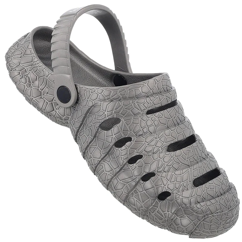 Men's sandals with a stretchy strap for a better fitWalkaroo Men's Clogs  - WC8761 Dark Grey