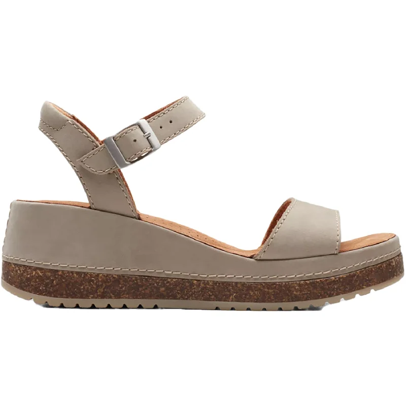 Men's sandals with a pointed toe for a stylish lookWomen's Clarks Kassanda Lily Stone Nubuck