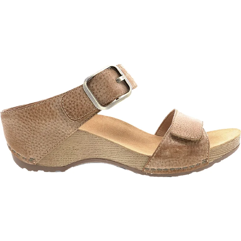 Men's sandals in a neutral color like black or brownWomen's Dansko Tanya Tan Milled Burnished Leather