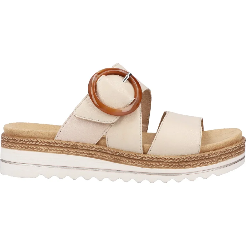 Men's sandals with a stretchy strap for a better fitWomen's Remonte D0Q51-00 Jocelyn 51 Chalk/Pebble Leather