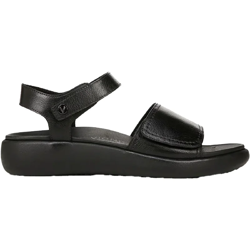 Men's sandals with a leather lining for comfortWomen's Vionic Awaken Black Leather